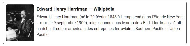 Edward Henry Harriman, article Wikipédia