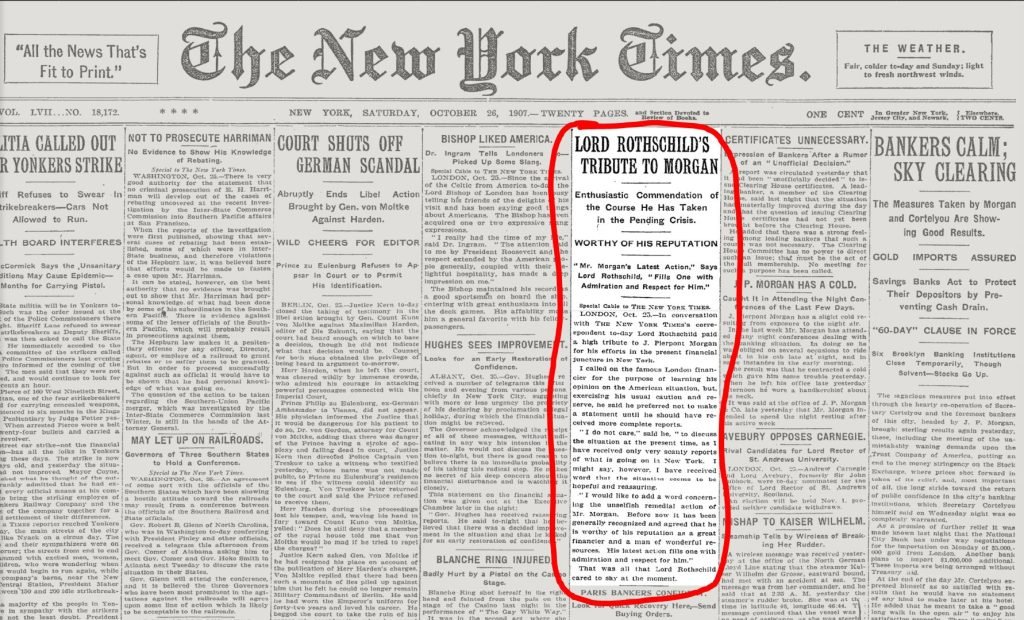 New Yok Times, 26.10.1907